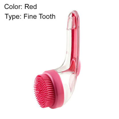 Pet Bath Brush Gentle Grooming Tool For Dogs And Cats Shower Use
