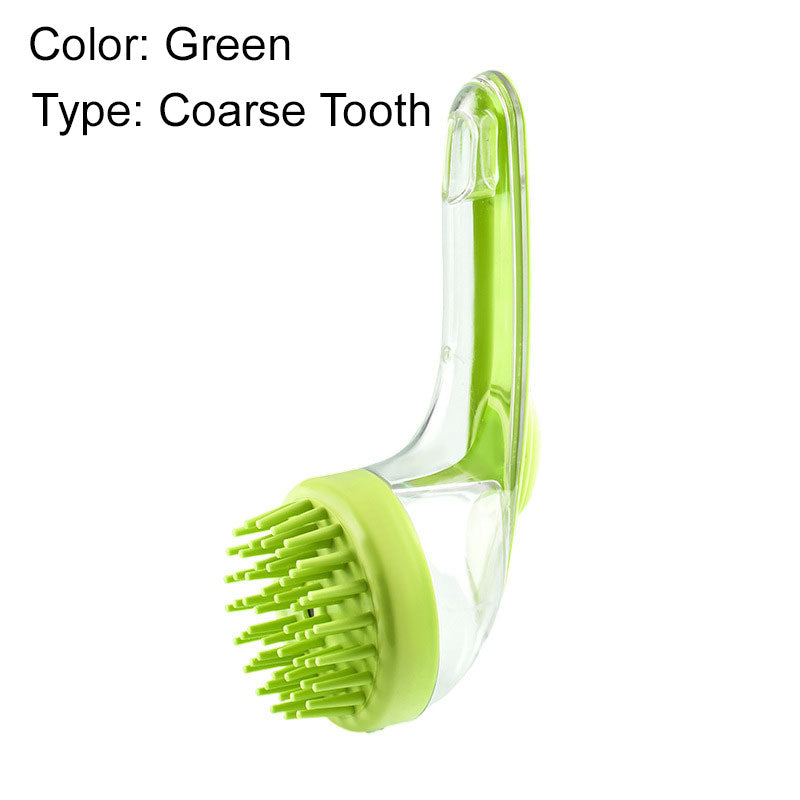 Pet Bath Brush Gentle Grooming Tool For Dogs And Cats Shower Use