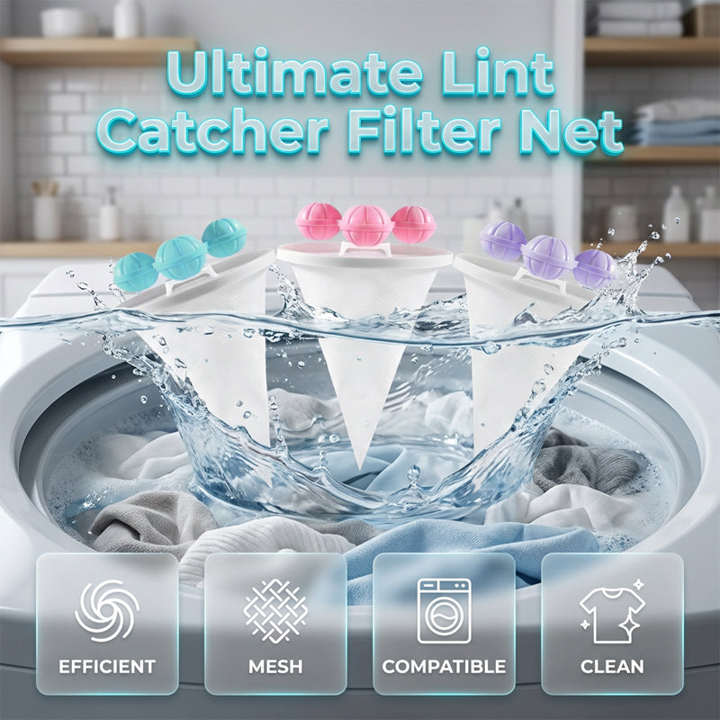 🎊 Hammer-Aktion | 2 KAUFEN, 1 GRATIS 🔥🧺 Schwimmender Fussel- und Haarfänger für die Waschmaschine – Für sauberere Wäsche 🧼