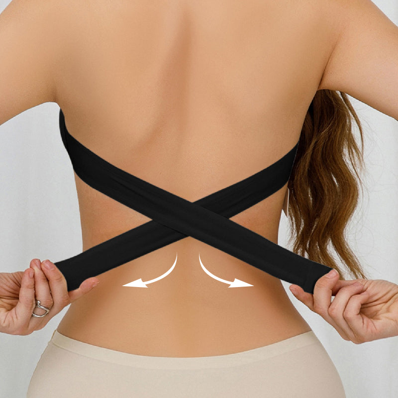 🌊 Strapless Wireless Bra, Side Closure Design, Removable Pads, Soft Breathable Nylon, 💫 No-Slip Grip All-Day Comfort. 49% OFF Today!