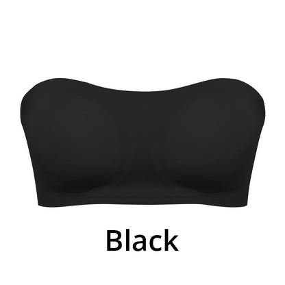 🌊 Strapless Wireless Bra, Side Closure Design, Removable Pads, Soft Breathable Nylon, 💫 No-Slip Grip All-Day Comfort. 49% OFF Today!