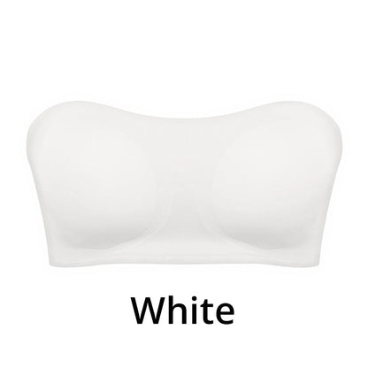 🌊 Strapless Wireless Bra, Side Closure Design, Removable Pads, Soft Breathable Nylon, 💫 No-Slip Grip All-Day Comfort. 49% OFF Today!