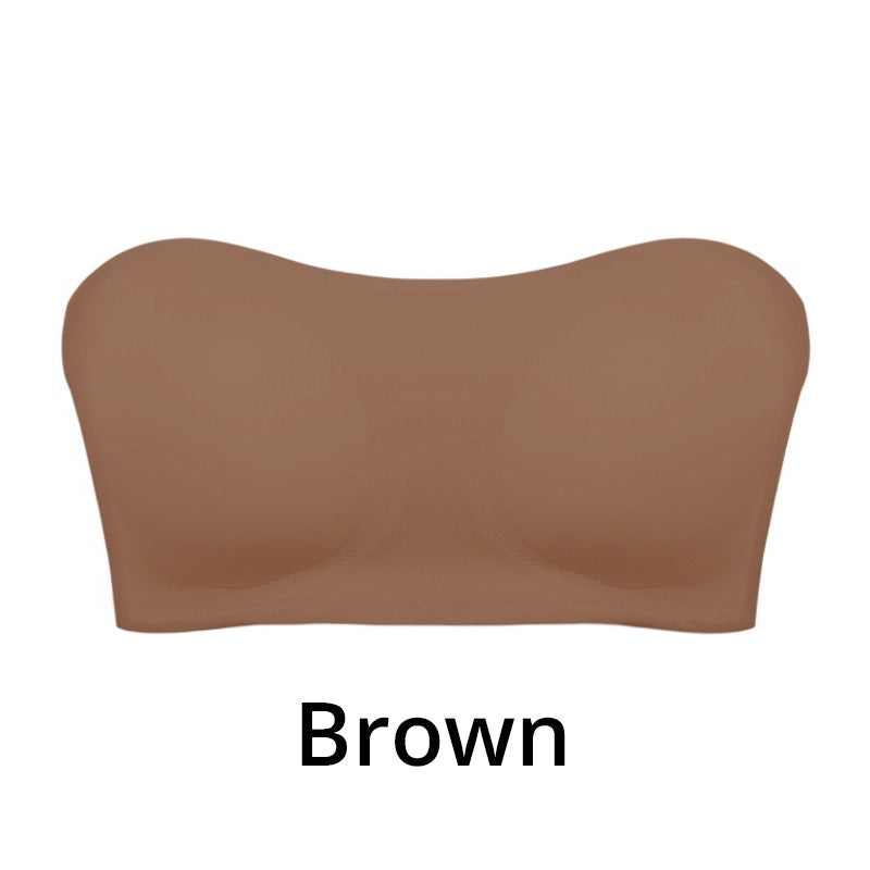 🌊 Strapless Wireless Bra, Side Closure Design, Removable Pads, Soft Breathable Nylon, 💫 No-Slip Grip All-Day Comfort. 49% OFF Today!