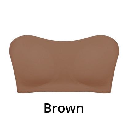 🌊 Strapless Wireless Bra, Side Closure Design, Removable Pads, Soft Breathable Nylon, 💫 No-Slip Grip All-Day Comfort. 49% OFF Today!