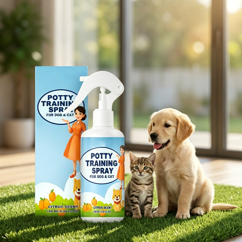 Gentle Pet Potty Training Spray Housebreaking Aid For Dogs And Cats