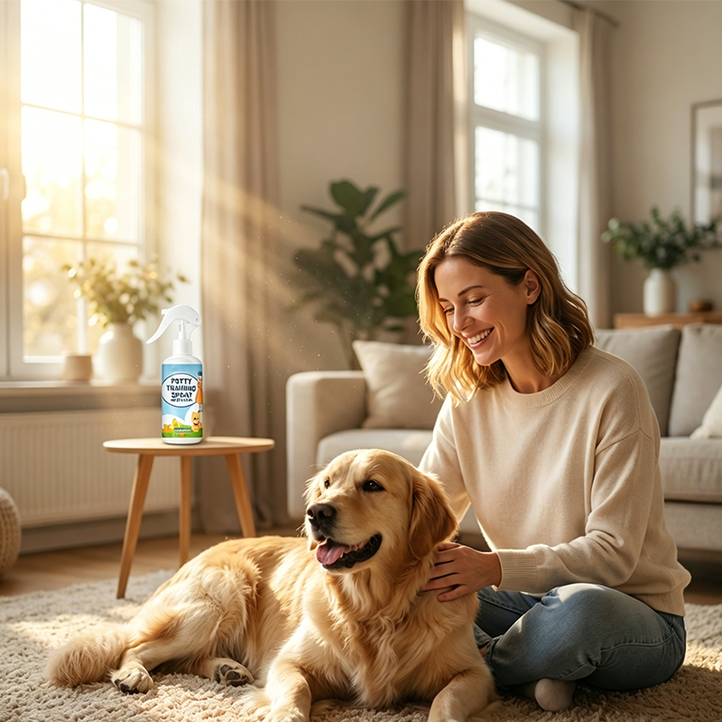 Gentle Pet Potty Training Spray Housebreaking Aid For Dogs And Cats
