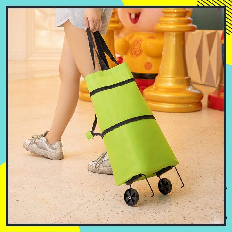 🛍️ Online einkaufen & sparen ✨🛢️2-in-1 faltbarer Einkaufswagen – tragbarer Roll-Einkaufstrolley
