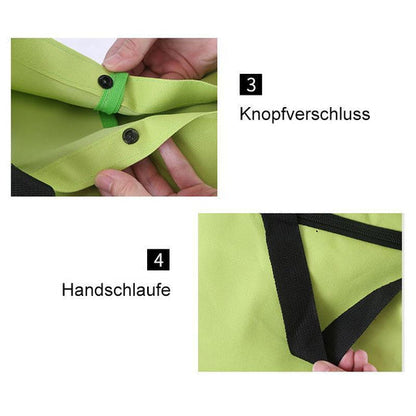 🛍️ Online einkaufen & sparen ✨🛢️2-in-1 faltbarer Einkaufswagen – tragbarer Roll-Einkaufstrolley