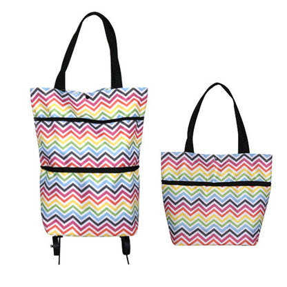 🛍️ Online einkaufen & sparen ✨🛢️2-in-1 faltbarer Einkaufswagen – tragbarer Roll-Einkaufstrolley