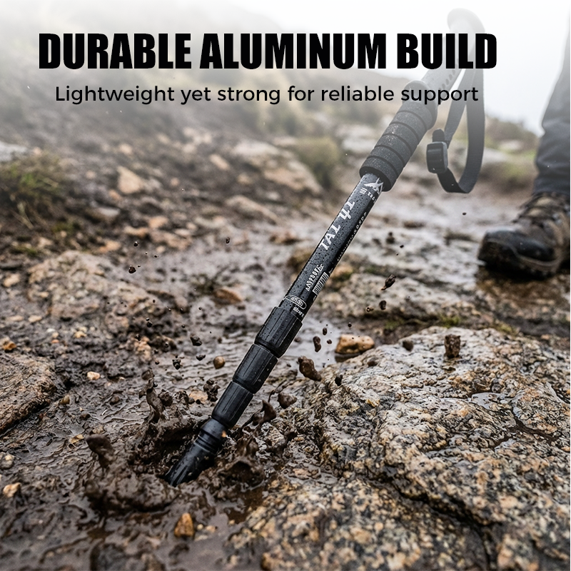 ⚡LAST DAY 40% OFF – Adjustable Hiking Pole | 6160 Aluminum Alloy, Shock-Absorbing, Ergonomic Handle, Collapsible & Portable 🏔️ Perfect for Uphill & Downhill 🥾 🥾