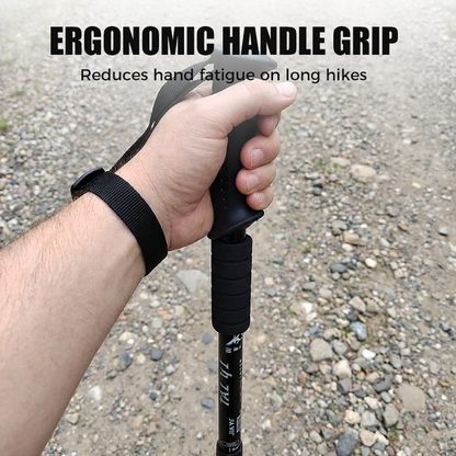 ⚡LAST DAY 40% OFF – Adjustable Hiking Pole | 6160 Aluminum Alloy, Shock-Absorbing, Ergonomic Handle, Collapsible & Portable 🏔️ Perfect for Uphill & Downhill 🥾 🥾