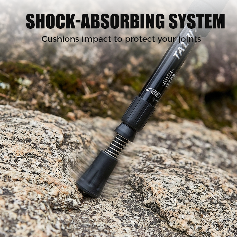 ⚡LAST DAY 40% OFF – Adjustable Hiking Pole | 6160 Aluminum Alloy, Shock-Absorbing, Ergonomic Handle, Collapsible & Portable 🏔️ Perfect for Uphill & Downhill 🥾 🥾