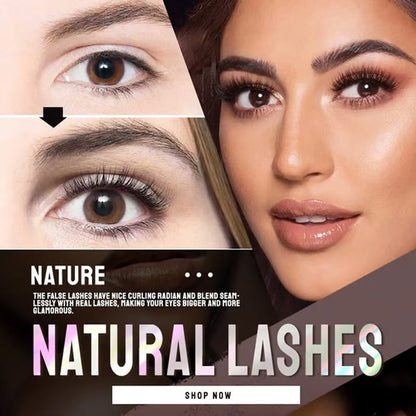 🔥Buy 3 Get 2 Free👀Reusable Self-Adhesive False Eyelashes – No Glue Needed