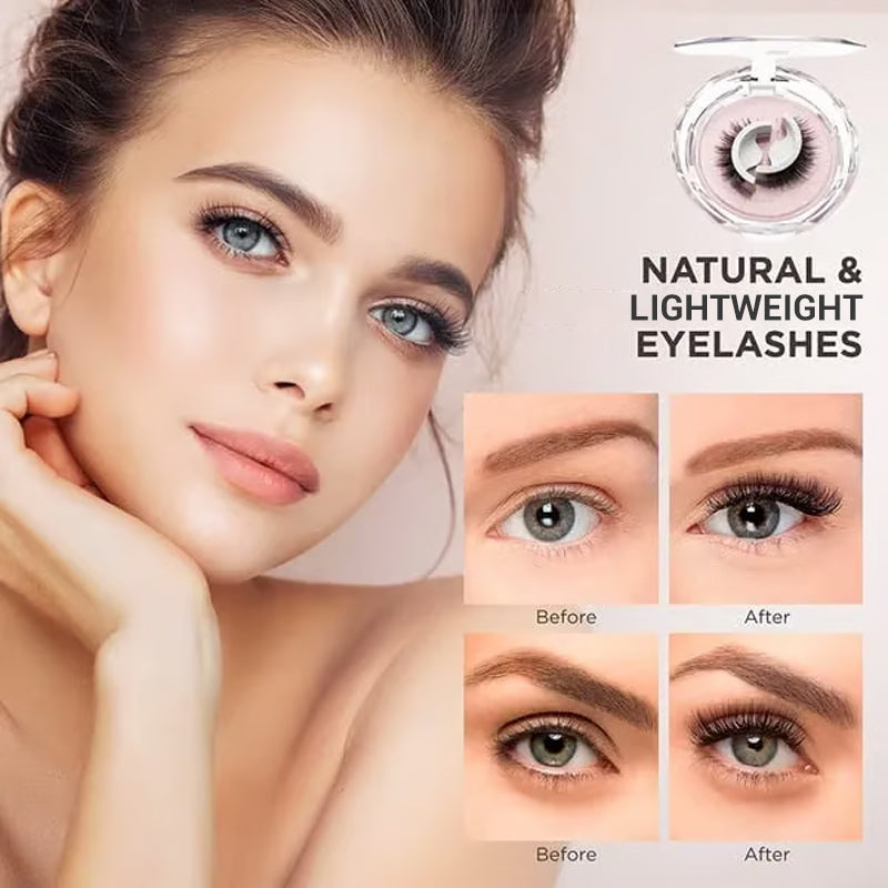 🔥Buy 3 Get 2 Free👀Reusable Self-Adhesive False Eyelashes – No Glue Needed