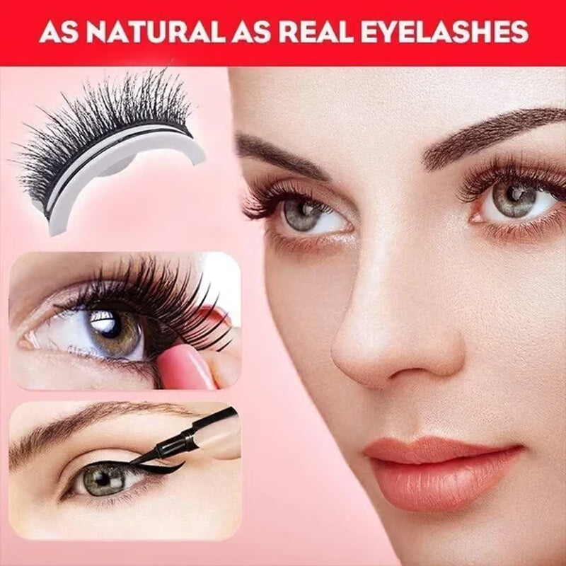 🔥Buy 3 Get 2 Free👀Reusable Self-Adhesive False Eyelashes – No Glue Needed