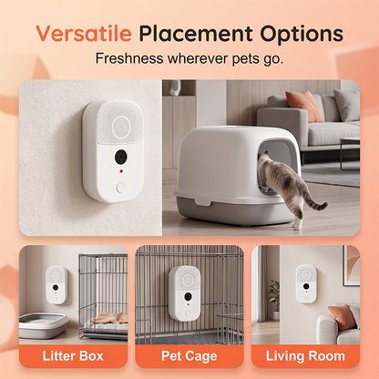 2-in-1 Pet Air Purifier And Ultrasonic Mite Repellent Device For Home Use