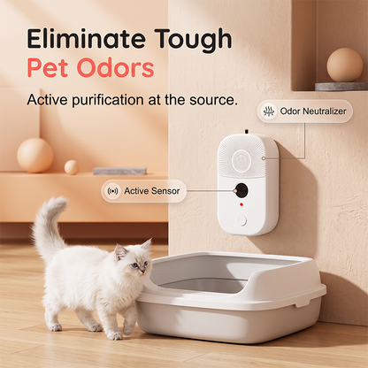 2-in-1 Pet Air Purifier And Ultrasonic Mite Repellent Device For Home Use