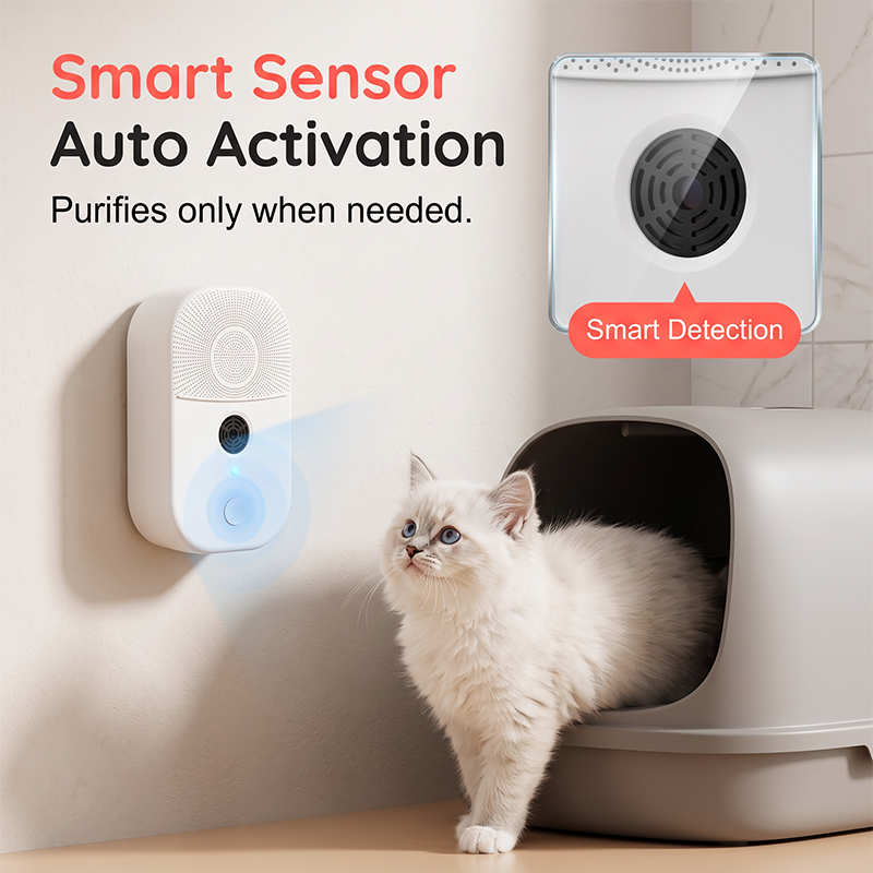 2-in-1 Pet Air Purifier And Ultrasonic Mite Repellent Device For Home Use