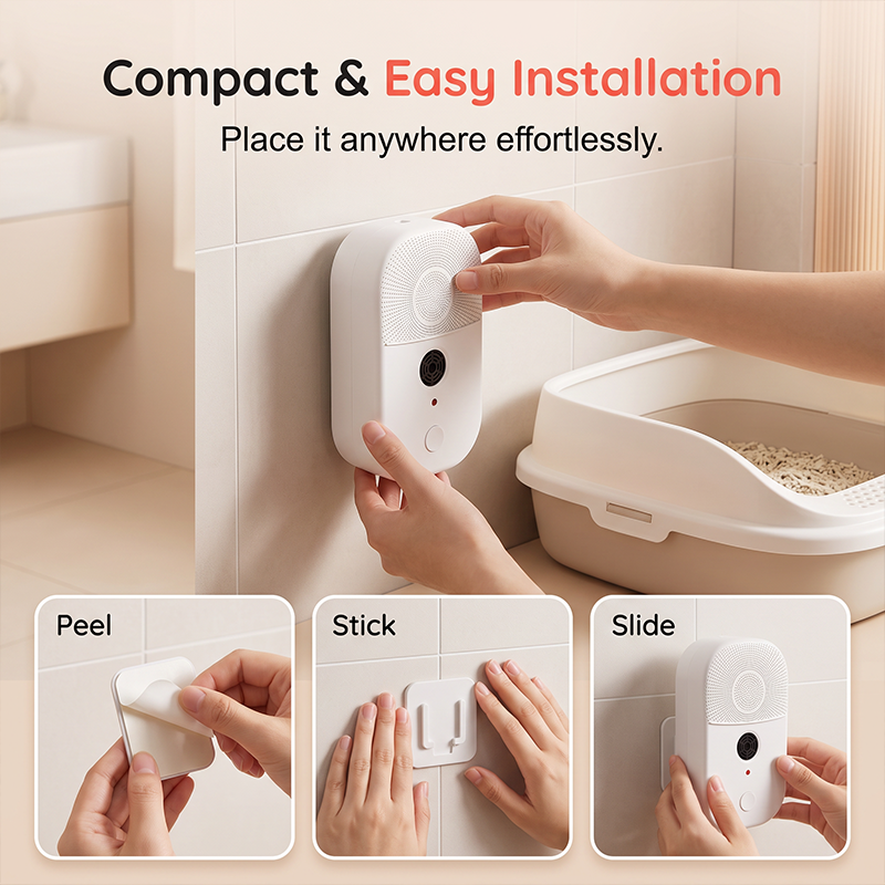 2-in-1 Pet Air Purifier And Ultrasonic Mite Repellent Device For Home Use