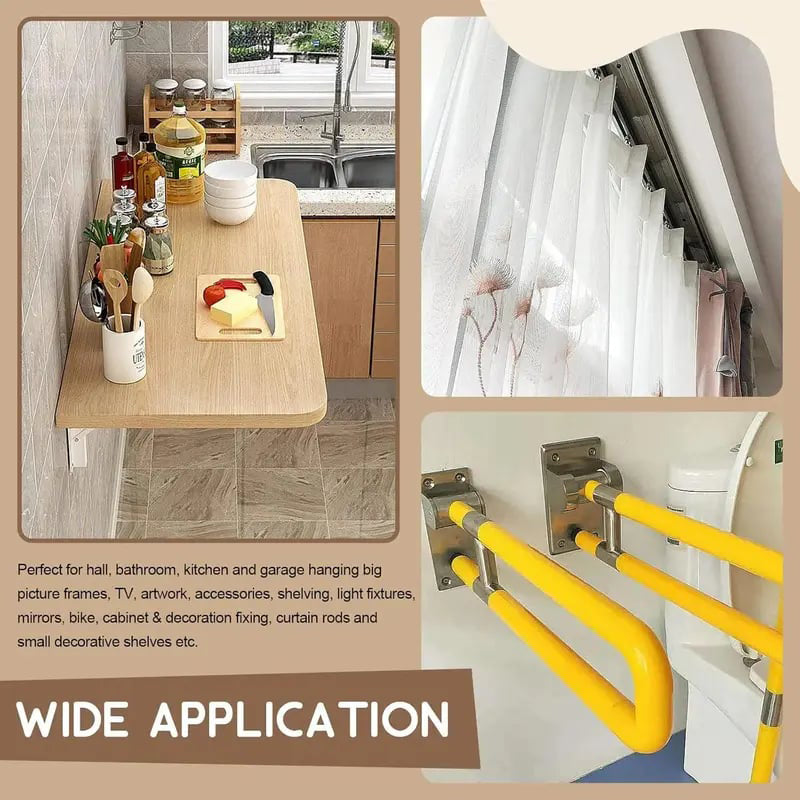 🛠️🔩 Kit de Anclajes Autoperforantes para Paneles de Yeso con Tornillos 🪨 Accesorios de Fijación de Pared de Fácil Instalación
