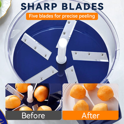 ⚡50% OFF – Electric Fruit & Vegetable Peeler · Easy Clean 🍎🔪