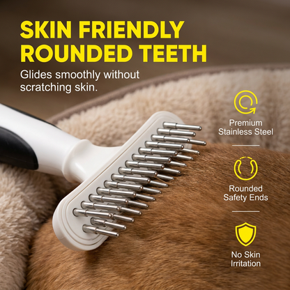 Professional Detangling Grooming Rake Effective Hair Remover For Pets