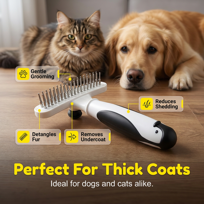 Professional Detangling Grooming Rake Effective Hair Remover For Pets