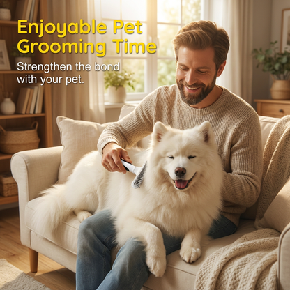 Professional Detangling Grooming Rake Effective Hair Remover For Pets