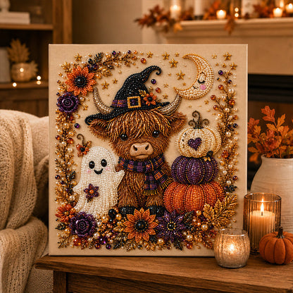 ⚡50K+ SOLD!🎃🧘Relaxing & Beginner-Friendly 🎨💎Halloween Ghost Pearl Art DIY Kit