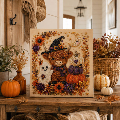 ⚡50K+ SOLD!🎃🧘Relaxing & Beginner-Friendly 🎨💎Halloween Ghost Pearl Art DIY Kit