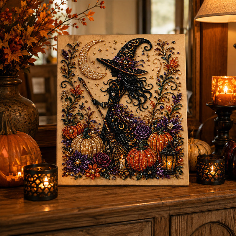 ⚡50K+ SOLD!🎃🧘Relaxing & Beginner-Friendly 🎨💎Halloween Ghost Pearl Art DIY Kit