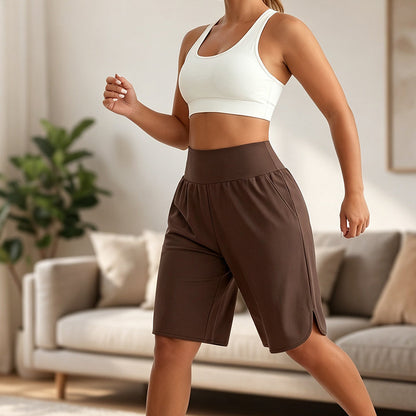 🔥 Preise, die Sie lieben werden 💰 🌸 Damen-Knieshorts mit weitem Bein für sommerlichen Komfort