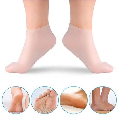 Anti-Slip Silicone Gel Moisturizing Foot Spa Socks For Cracked Heels