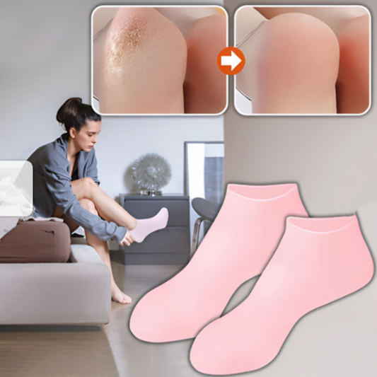 Anti-Slip Silicone Gel Moisturizing Foot Spa Socks For Cracked Heels