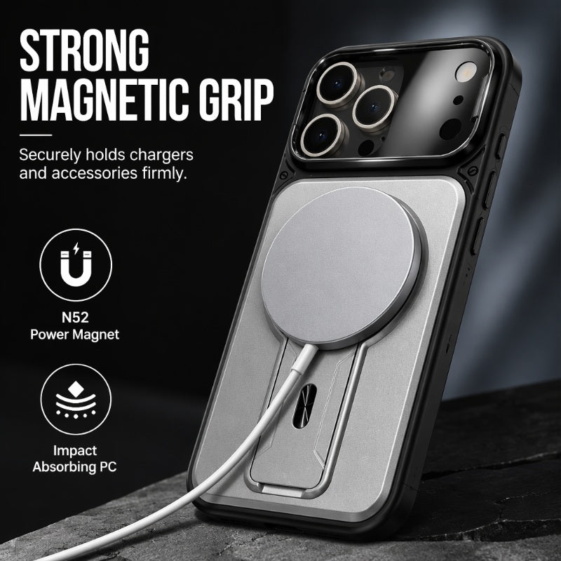 🎁Novedades de 2026 ¡50 % DE DESCUENTO!💥Funda magnética para teléfono con tapa de lente y soporte invisible