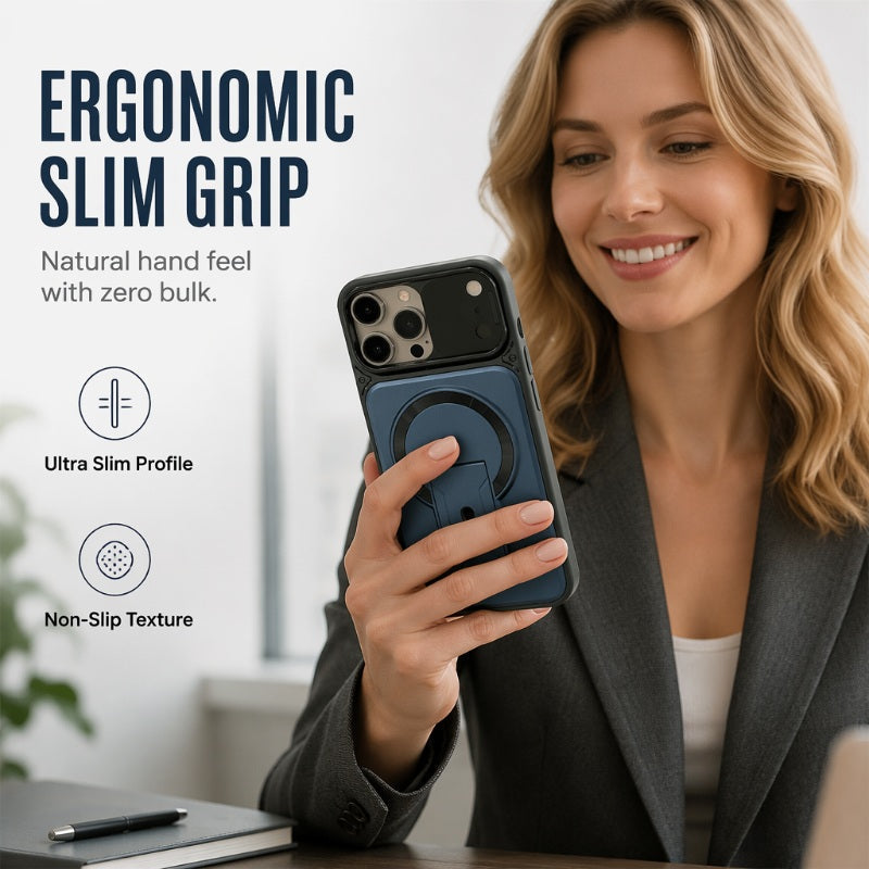 🎁Novedades de 2026 ¡50 % DE DESCUENTO!💥Funda magnética para teléfono con tapa de lente y soporte invisible
