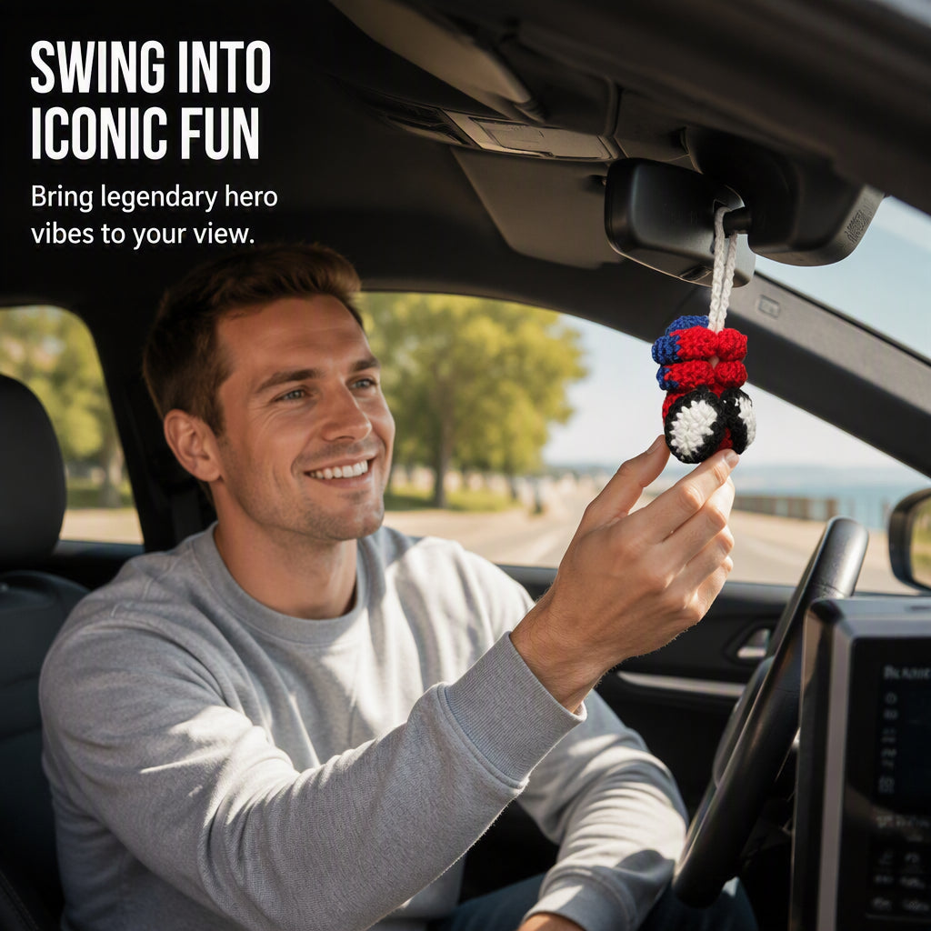 🏆 Last Day Deal 🔥Crochet Spider Car Hanger Ornament