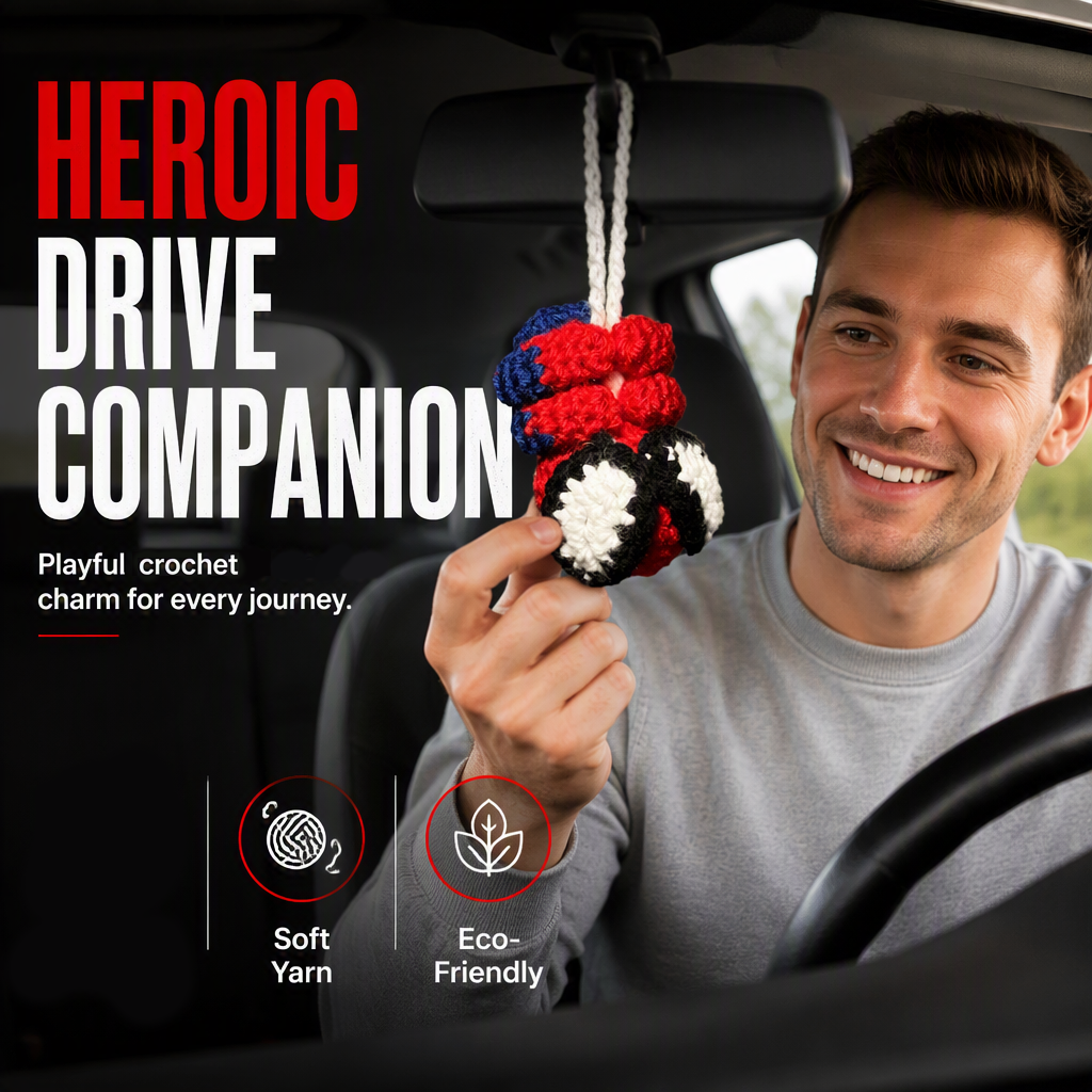 🏆 Last Day Deal 🔥Crochet Spider Car Hanger Ornament
