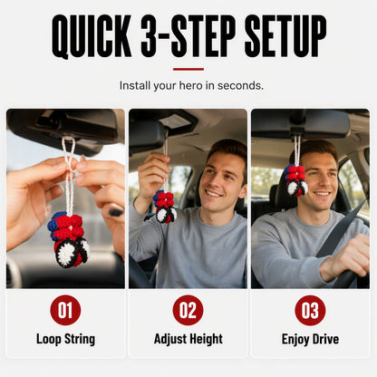 🏆 Last Day Deal 🔥Crochet Spider Car Hanger Ornament