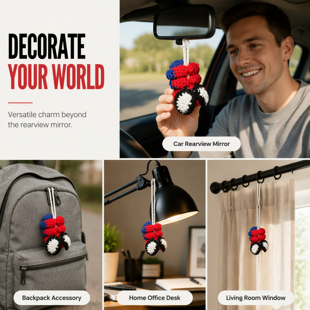 🏆 Last Day Deal 🔥Crochet Spider Car Hanger Ornament