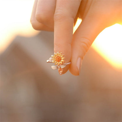 🚨 Ending Soon 💥Sunflower Serenity Anxiety Ring