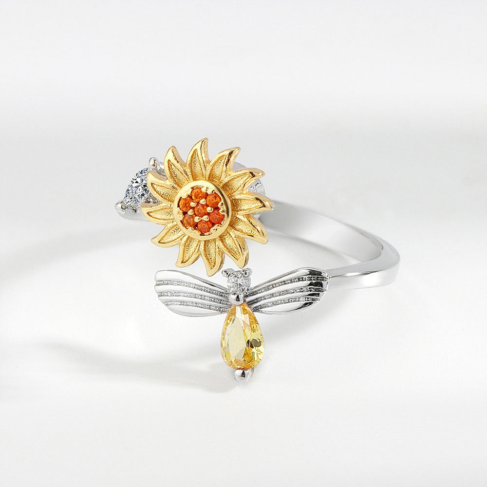 🚨 Ending Soon 💥Sunflower Serenity Anxiety Ring