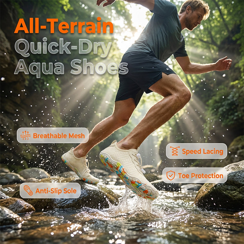⏰ Last Call 🏆Quick-Dry Water Shoes with Non-Slip Rubber Sole