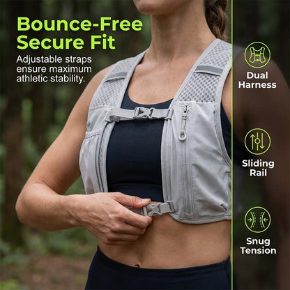 Reflective Hydration Vest Pack Breathable Sports Backpack for Cycling Running