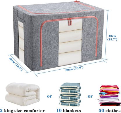 🔥Semi-Annual Sale- Oxford Cloth Steel Frame Storage Box
