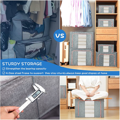 🔥Semi-Annual Sale- Oxford Cloth Steel Frame Storage Box