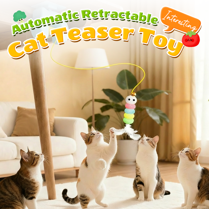 ⚡ Flash Sale 🔥Automatic Retractable Cat Teaser Toy