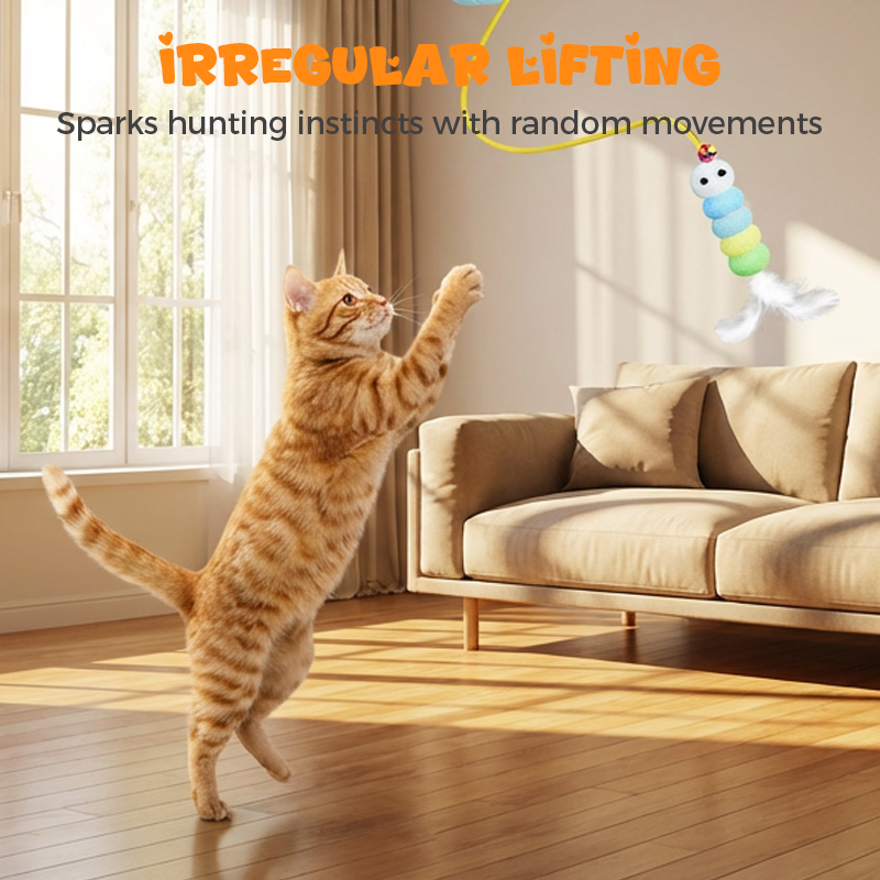 ⚡ Flash Sale 🔥Automatic Retractable Cat Teaser Toy