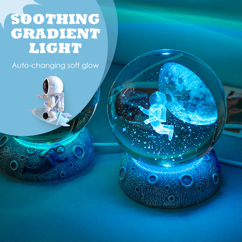 ✨ Time‑Limited Offer⚡Luminous Crystal Ball Night Lamp with Resin Base