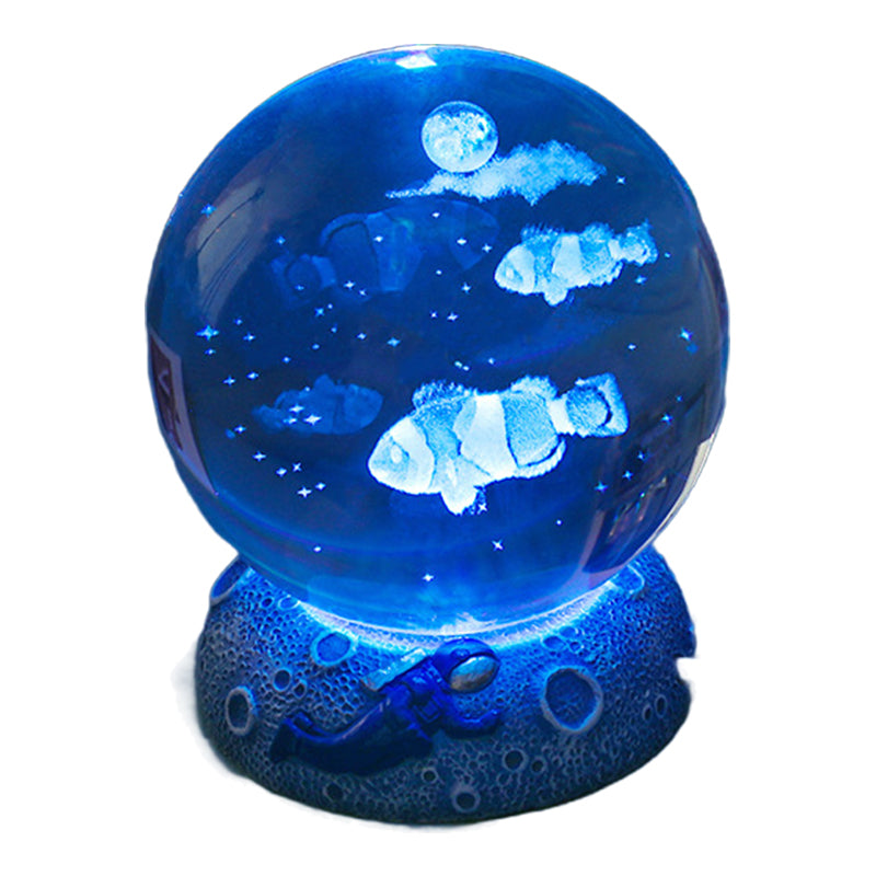 ✨ Time‑Limited Offer⚡Luminous Crystal Ball Night Lamp with Resin Base